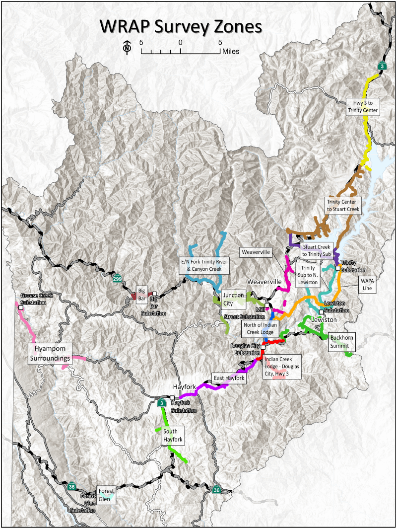 WRAP Survey Zones Map